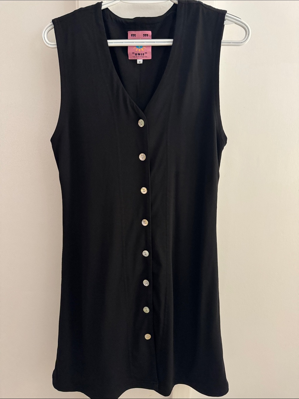 UNIF Black Sleeveless Parker Dress